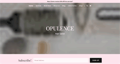 Desktop Screenshot of opulencehairsalon.com