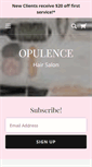 Mobile Screenshot of opulencehairsalon.com